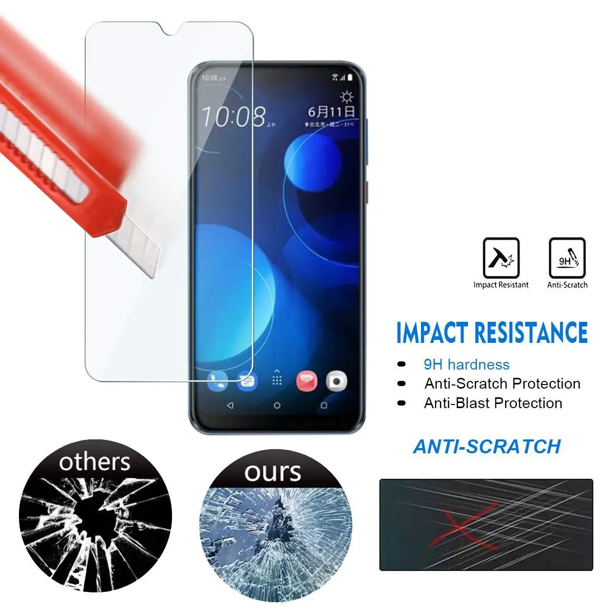 Tempered Glass For Doogee S59 S40 S59 S60Lite S90 S90C S95 S88 Pro Y9 Plus N10 N20 N100 X90 X90L Screen Protector Doogee X95 Pro