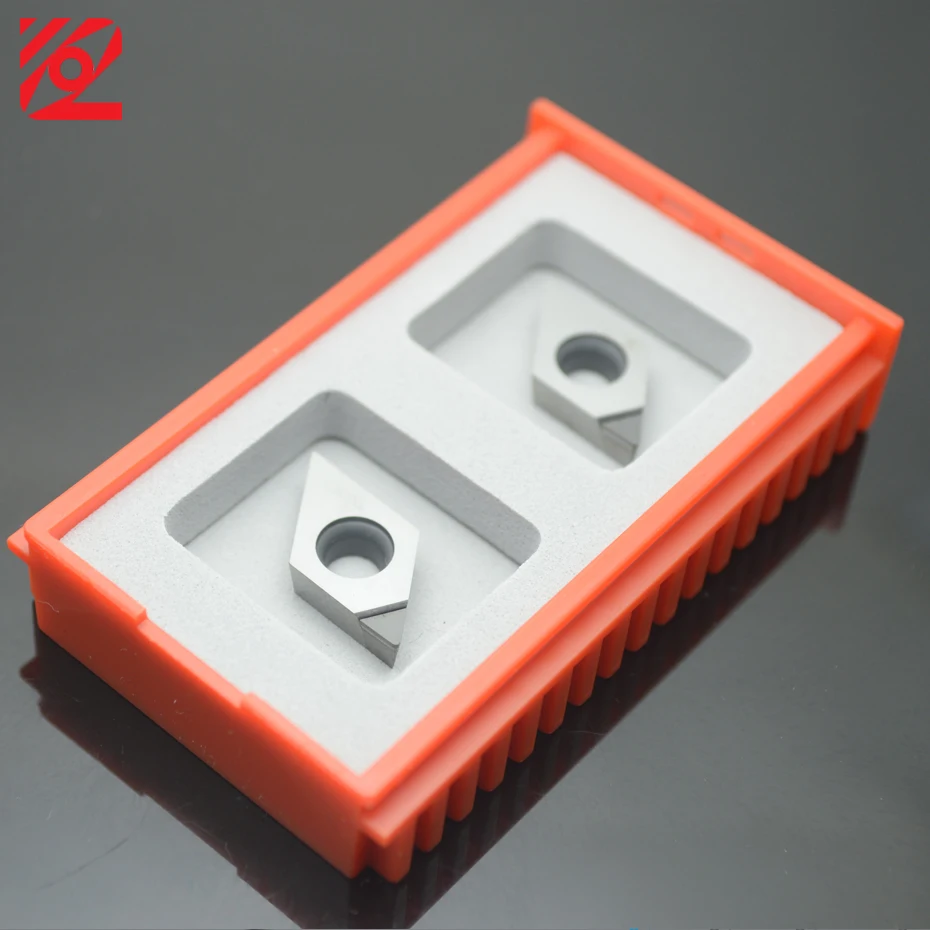 EDGEV 2 PCS PCD Inserto DCMT070202 DCMT070204 DCMT11T302 DCMT11T304 DCMT11T308 DCMT 11T308-Diamante Inserti Tornio Utensili CNC