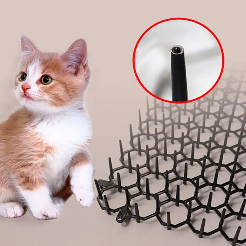 Portable Anti-Cat Dog Outdoor Garden Supplies Garden Prickle Strip Dig Stop Cat Repellent Deterrent Mat Spike