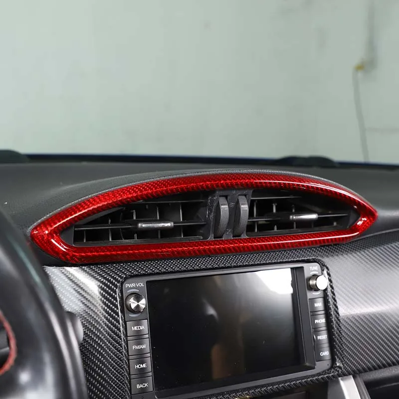 For Toyota 86/Subaru BRZ 2012-2020 central control air outlet frame real carbon fiber 1 piece car interior accessories