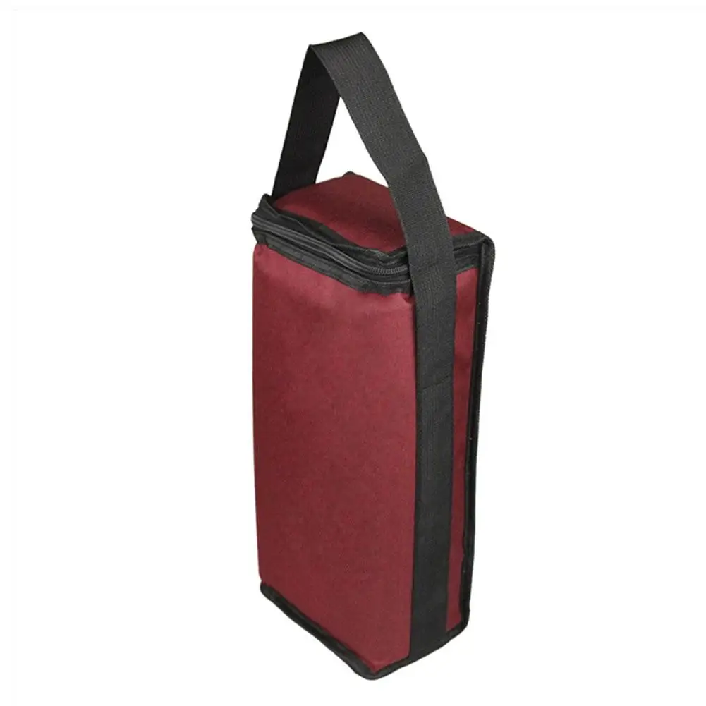 Portable Wine Two-compartment Insulation Thermostat Bag Two-bottle Red Wine Insulation Cold-proof Ice Pack Gift Oxford Cloth Bag