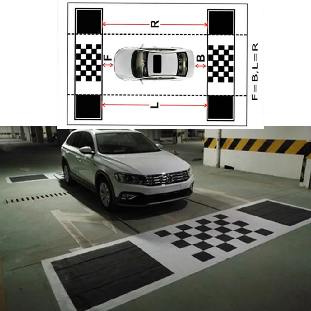 4.4*1.2M/1.6*1.2M 2D/3D kamera samochodowa korekta kalibracja tkanina dla 360 stopni surround widok z lotu ptaka panoramiczny system DVR