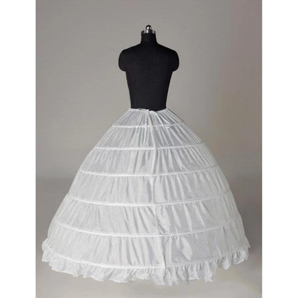 Super Günstige Ballkleid 6 Hoops Petticoat Hochzeit Slip Krinoline Braut Unterrock Layes Slip 6 Hoop Rock Krinoline Für Quinceane