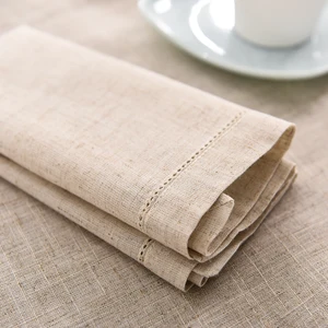 Linen table clothes, napkin, restaurant, house, wedding, linen fabric, 4 sizes, 12pcs 10 Main Sales Tablecloth 4 Chairs - №7