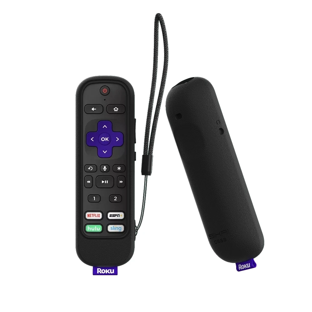 SIKAI Protective Case for ROKU Voice Remote Pro/Roku Ultra 2020/2019/Roku Ultra 4800R 4670R RCS01R Voice Remote Pro with Loop