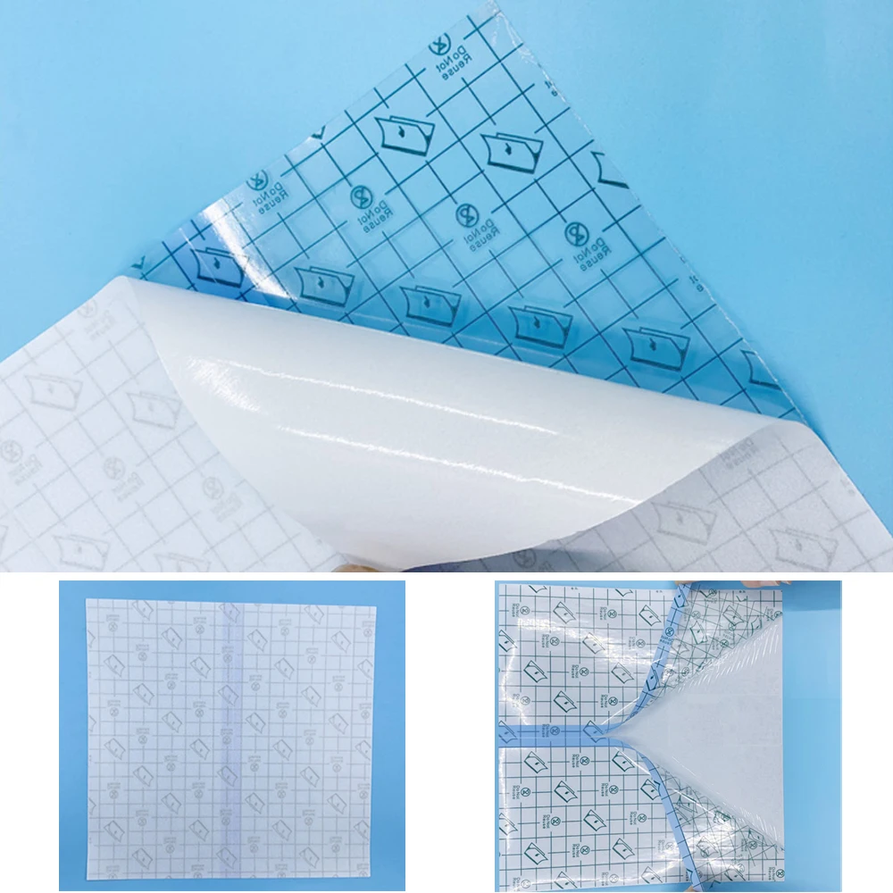 Peritoneal Dialysis Waterproof Transparent Tape Medical PU Film Abdomen Bath Bag  Patients Special Care Disposable Protective