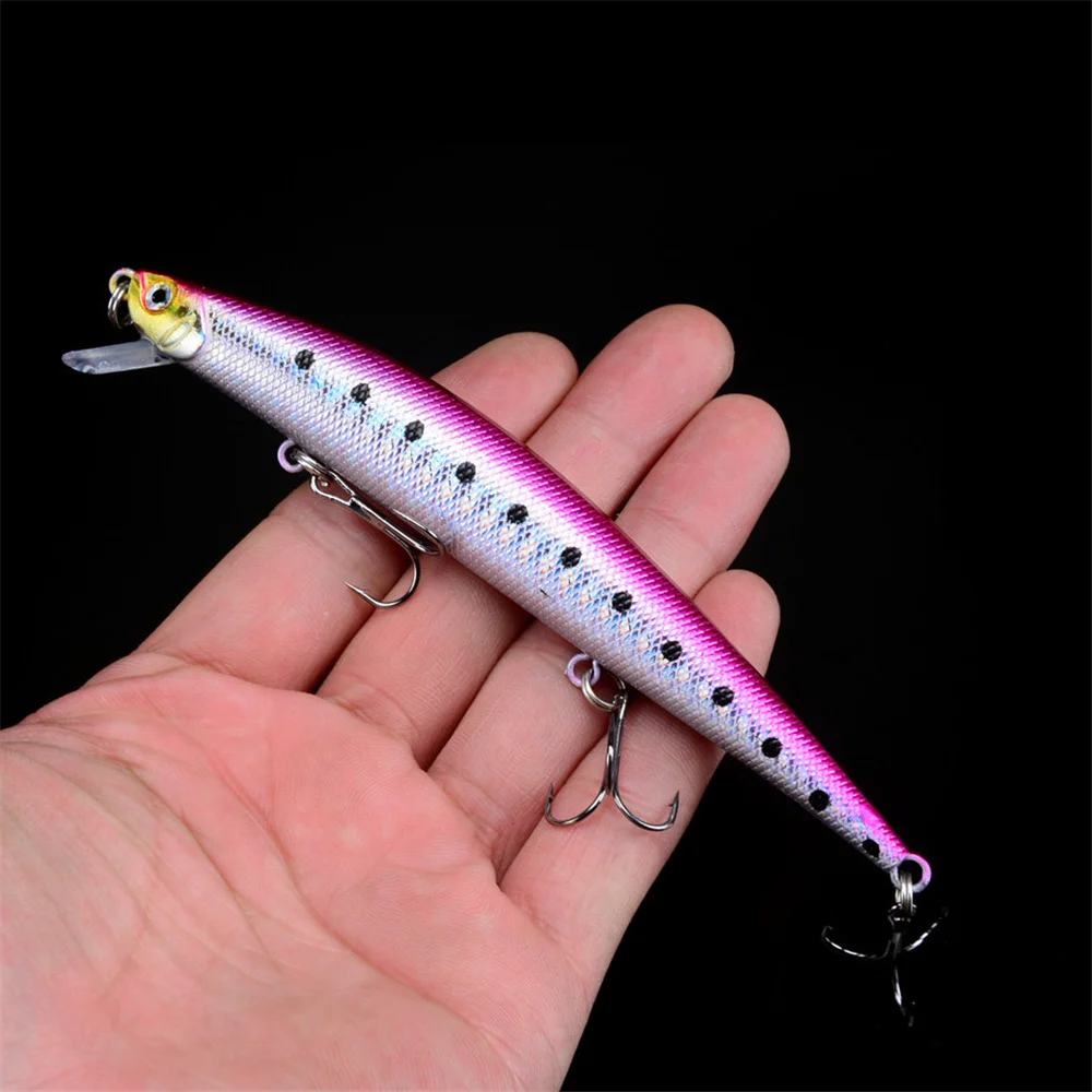 1PCS Floating Minnow Fishing Lure 12.5cm 12.5g  Long Shot Crankabit Wobbler Tackle Isca Artificial Hard Bait Pesca For Bass Pike