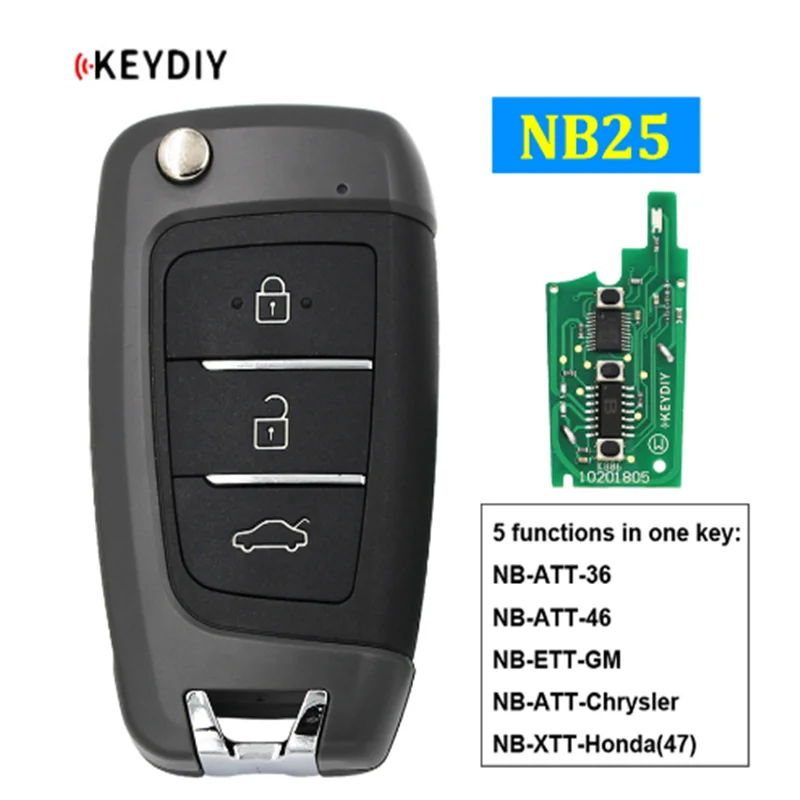 keydiy NB25 Multi-functional Universal Remote Control Car Key for KD900 KD900+ URG200 KD-X2 NB-Series Remote