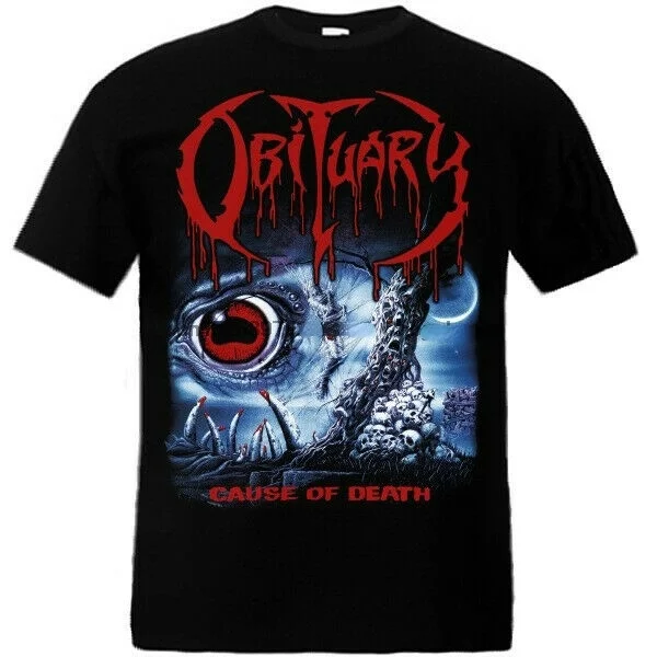 OBITUARY Cause Of Death DEATH DEICIDE MORBID ANGEL AUTOPSY MASSACRE MONSTROCITY t shirt