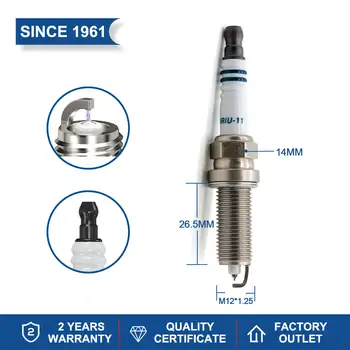 2 ks/sada zapalovacího systému Čínský originální vysoce výkonné auto svíčky Iridium Power zapalovací svíčky TORCH LD6RIU-11 s U-drážkou 4 nejlepší prodej Bluetooth Yamaha YBA 11 - №4