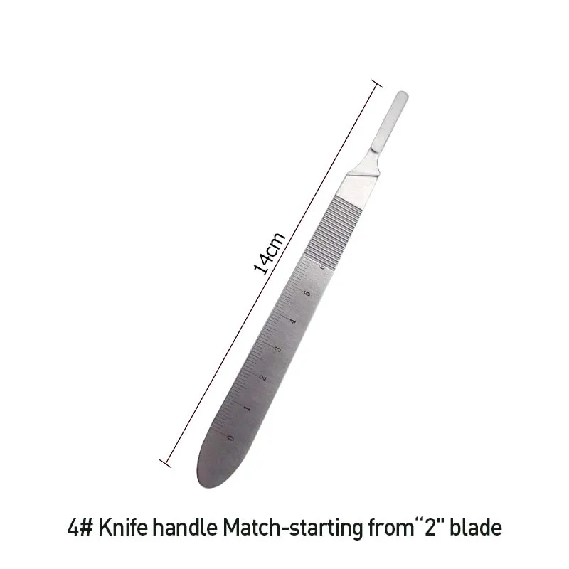 

1pcs Professional Blade Handle Ophthalmic Bard-parker Blade Handles Autoclavable Ophthalmic Surgical Instrument 12.5cm/14cm