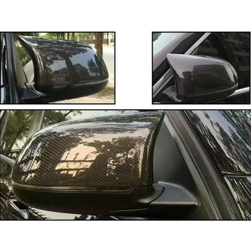 For BMW X3 F25 X4 F26 X5 F15 X6 F16 2014-2018 Car Side Wing Mirror Cover Rear-View Caps Carbon Fiber ABS New