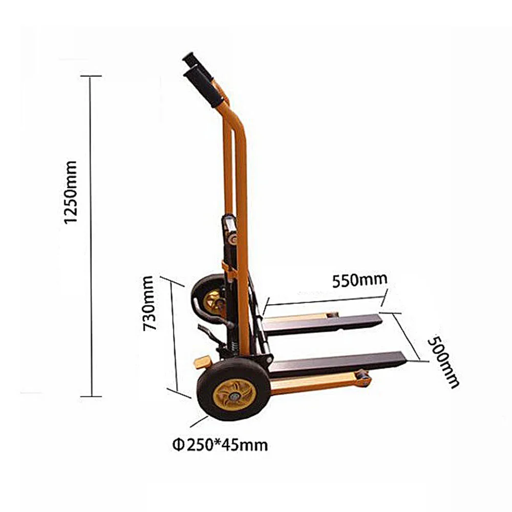 4 Bánh Xe Đa Năng Hổ Xe Tải Cân Xe Nâng Gấp Phẳng Xe Đẩy Xử Lý Hàng Hóa Xe Nâng Bán Điện