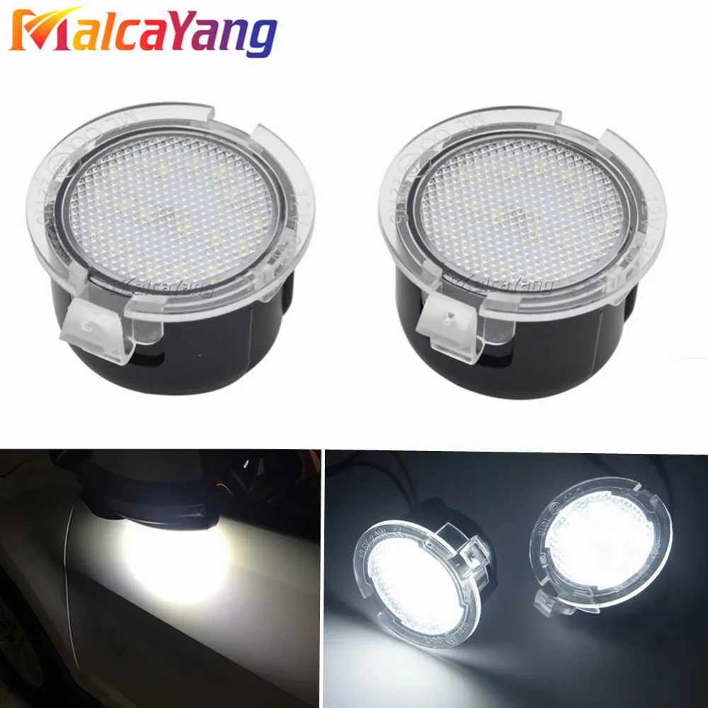 2X LED Side Under Mirror Lamps Puddle Light For Toyota Sequoia Tundra For Mercury Montego Sable For Lincoln MKZ T S X LS U326