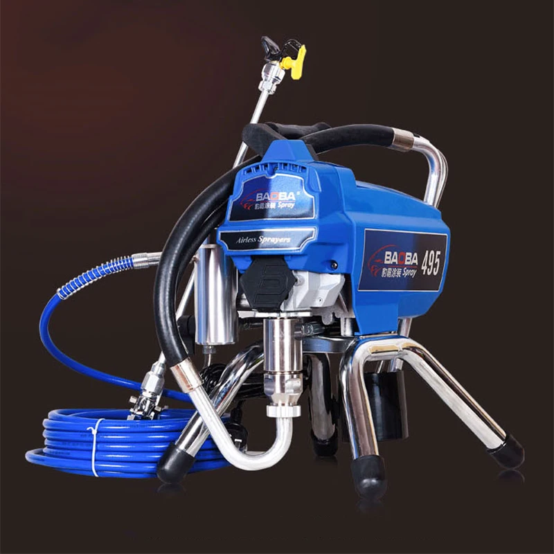 495 Brushless High Pressure Airless Spraying Machine 2500W Home Decoration Wall Coating Paint Spraying Machine 2.5L/min