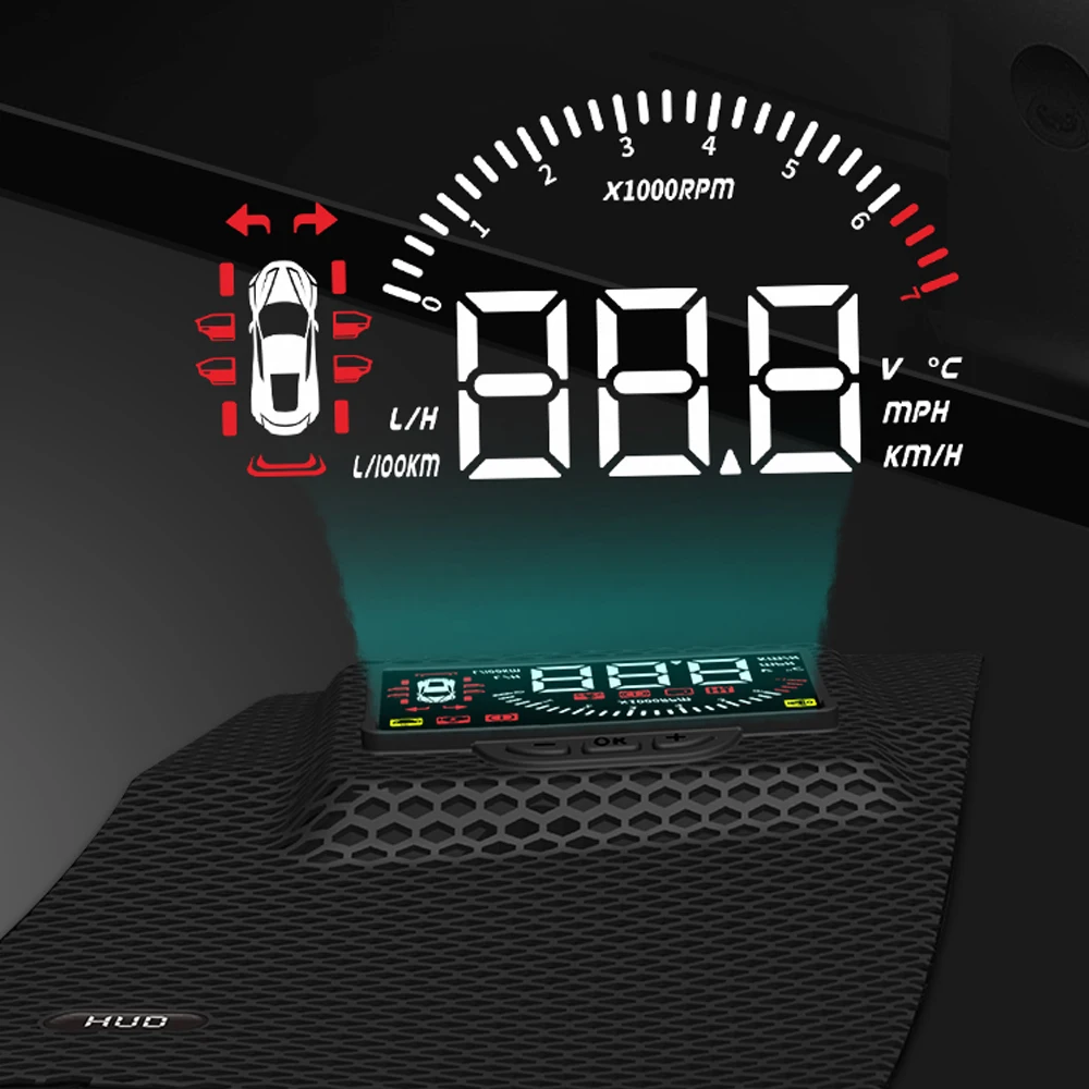 لتويوتا فرونتلاندر/كورولا كروس 2022-2024 سيارة OEM رئيس يصل عرض HUD الزجاج الأمامي شاشة القيادة الآمنة عداد السرعة العارض