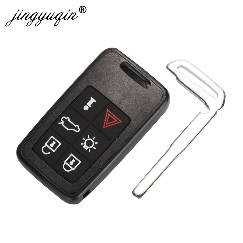 jingyuqin 433/868/902MHz KR55WK49266 Car Remote Key for VOLVO XC60 XC90 S90 S60 2009-2014 PCF7953 Auto Keyless Go Smart 5WK49224