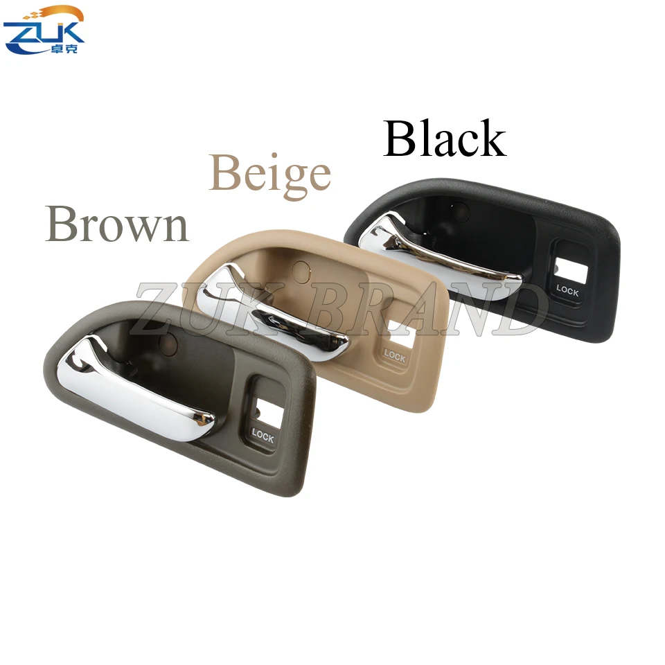 ZUK Chroming Car Interior Door Handle For HONDA ACCORD 1994 1995 1996 1997 SV4 Inner Door Handle Black Gray Brown Color