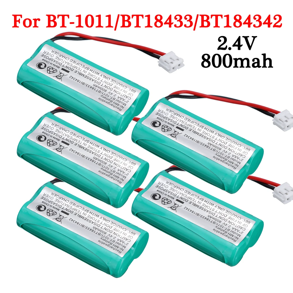 Batería de teléfono inalámbrico, pila AAA NiMH 2,4 V 800mAh para Uniden BT-1011 BT18433 BT184342 Walkie talkie, para Sanik Sony v-tech GE