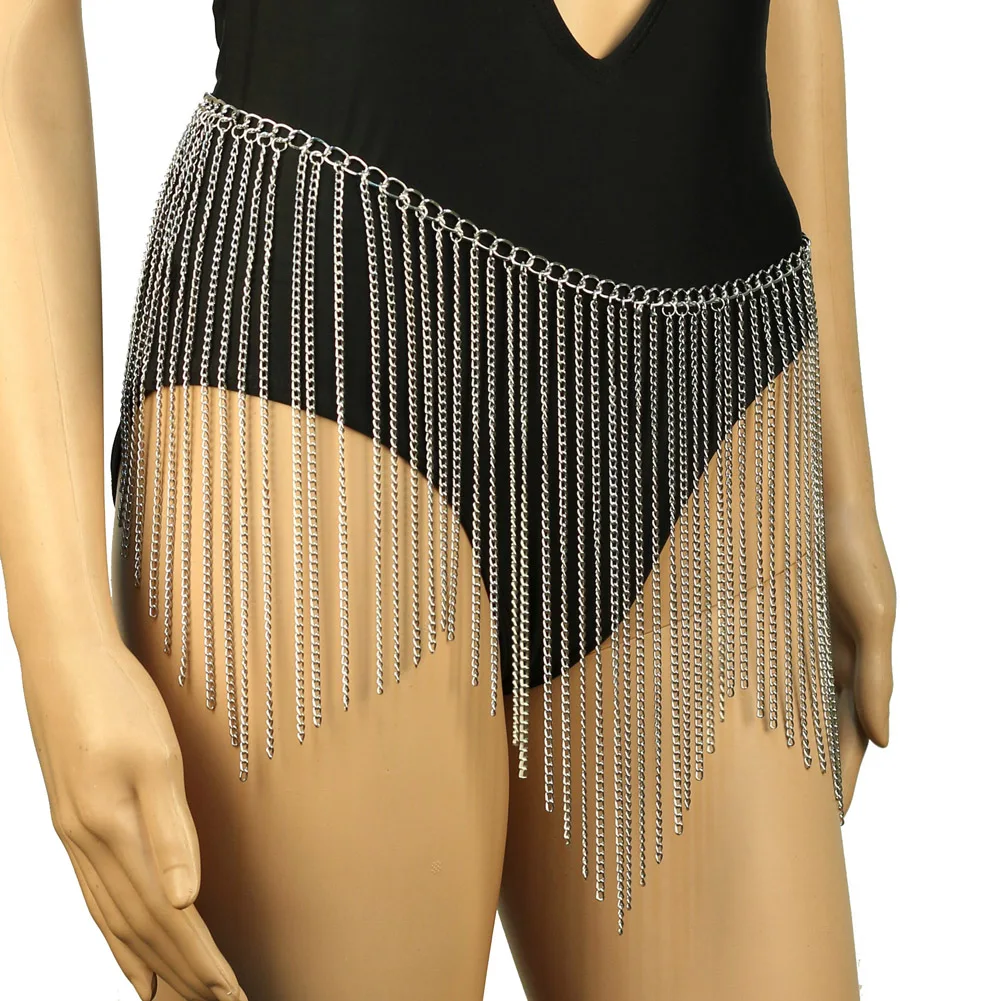 أزياء المرأة البطن سلسلة الشاطئ القوطي الديكور الاتجاه الإناث شرابة مجوهرات للجسم اكسسوارات النساء حزب مثير الخصر سلاسل