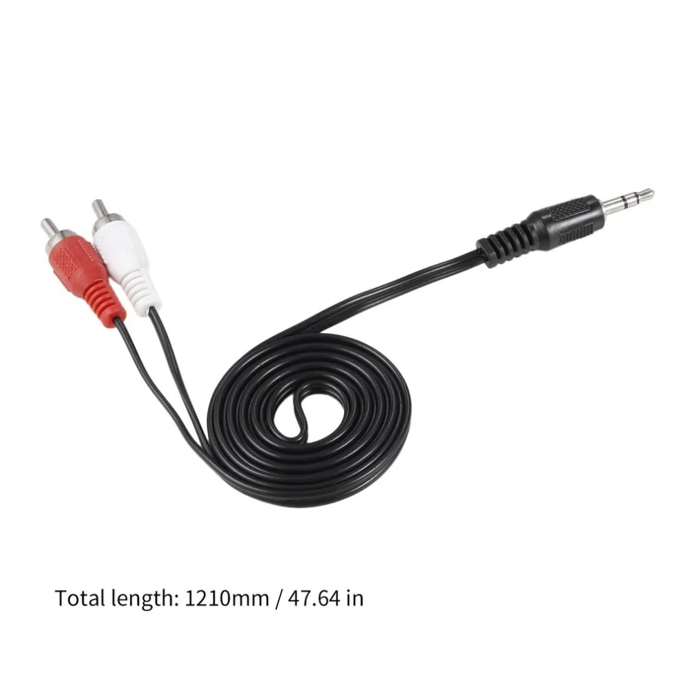 Mini 3.5มม.Jack To 2 RCA ชายสเตอริโอ Y อะแดปเตอร์อะแดปเตอร์อะแดปเตอร์ Kabel สายไฟ AUX สำหรับ mp3 Pod โทรศัพท์ทีวีลำโพงเสียง
