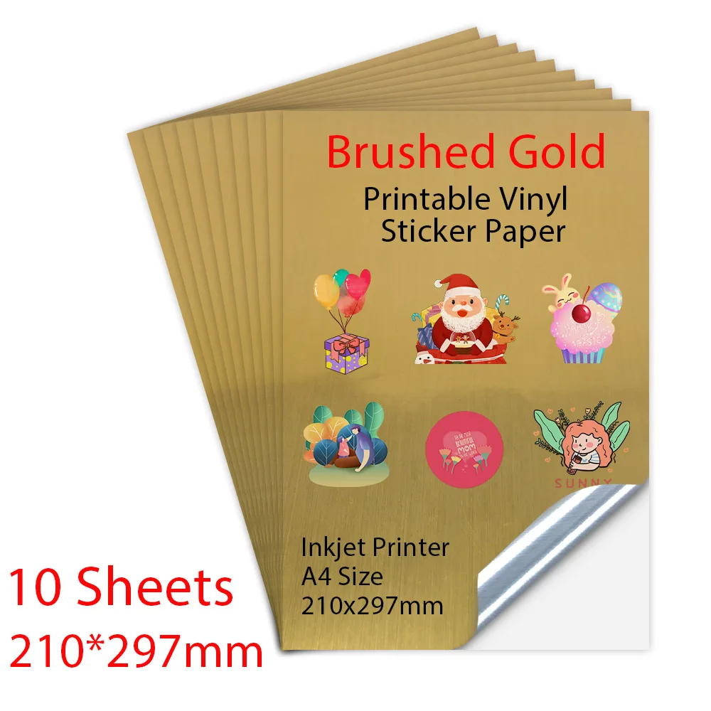 10/30/50/100 Vellen A4 Transparant Afdrukbaar Vinyl Sticker Papier Waterdicht Zelfklevend papier voor Voor Inkjet Printer DIY Label