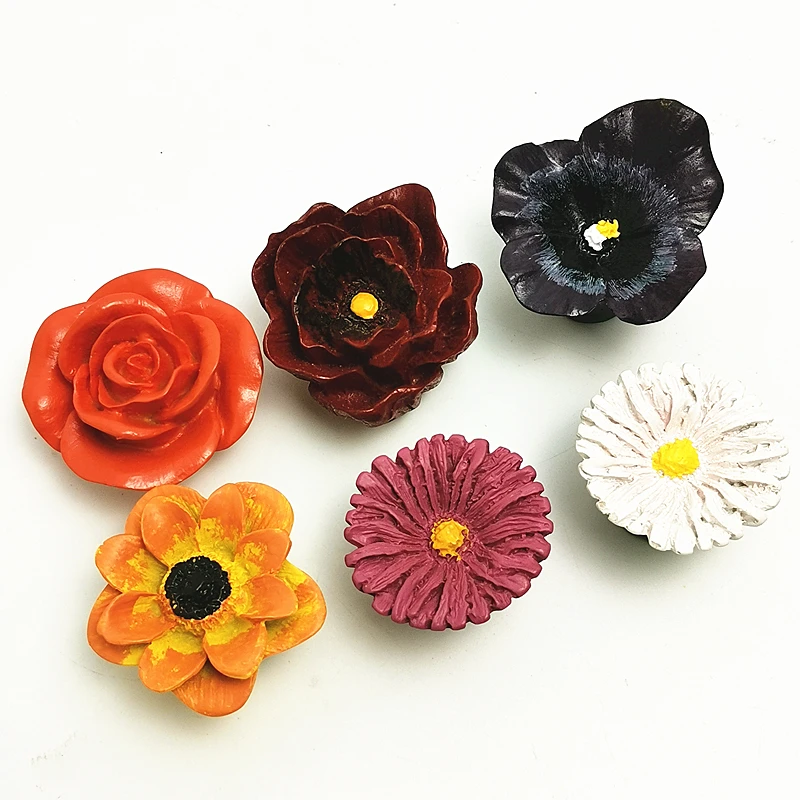Butterfly Resin Furniture Single knob Colorful Cute Lovely Cabinet Pull For Children Bedroom Kids Closet Drawer Door Handle