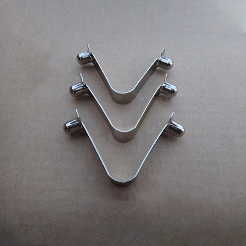 Metal Buckle 5/6/8/9/10mm Double Bead V-Shaped Shrapnel Positioning Marbles Elastic Steel Sheet Positioning Bead Spring