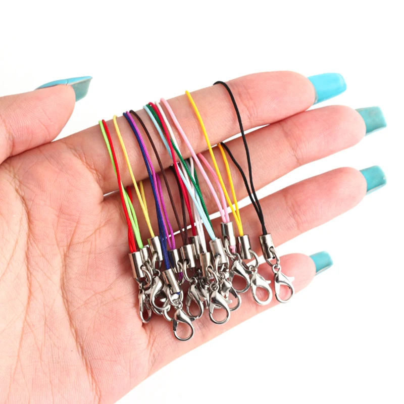 20pcs Hand Wrist Lanyard String Short Grip Lanyard Mobile Phone Strap for USB Flash Drive Keychain ID Badge Holder DIY Hang Rope