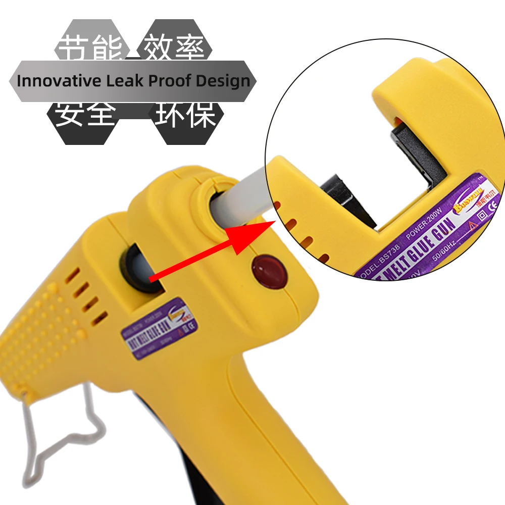 Profession High Power Industrial production Hot Melt Glue gun Handmade Repair tool Kit 250W  Heater glue stick 11mm