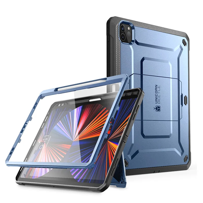 SUPCASE For iPad Pro 12.9 Case (2022/2021/2020) UB Pro Full-Body Rugged Kickstand Protective Case with Built-in Screen Protector