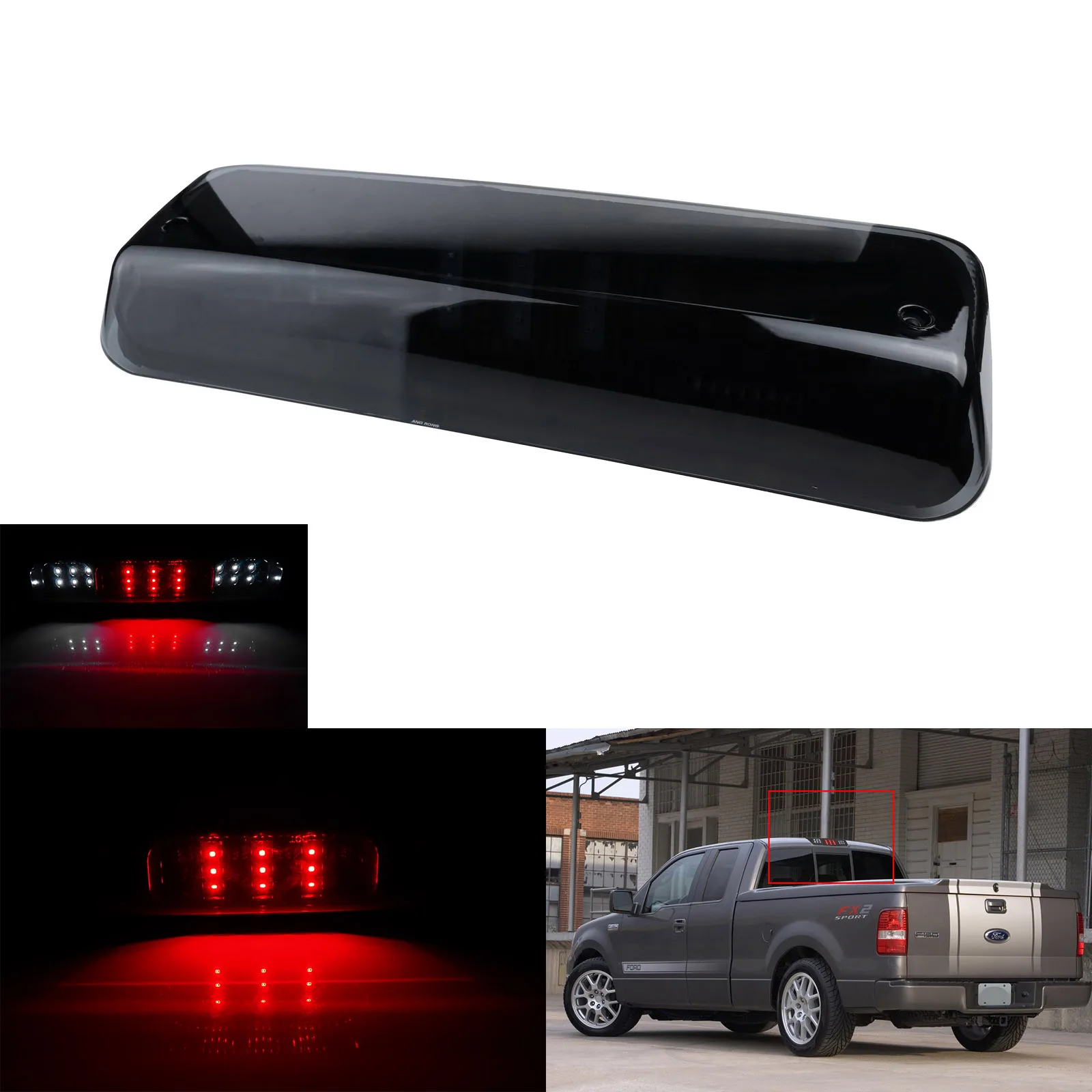 Third Brake Light Tail Cargo Lamp Grey Lens For Ford F-150 Lobo Mark LT 2004-10