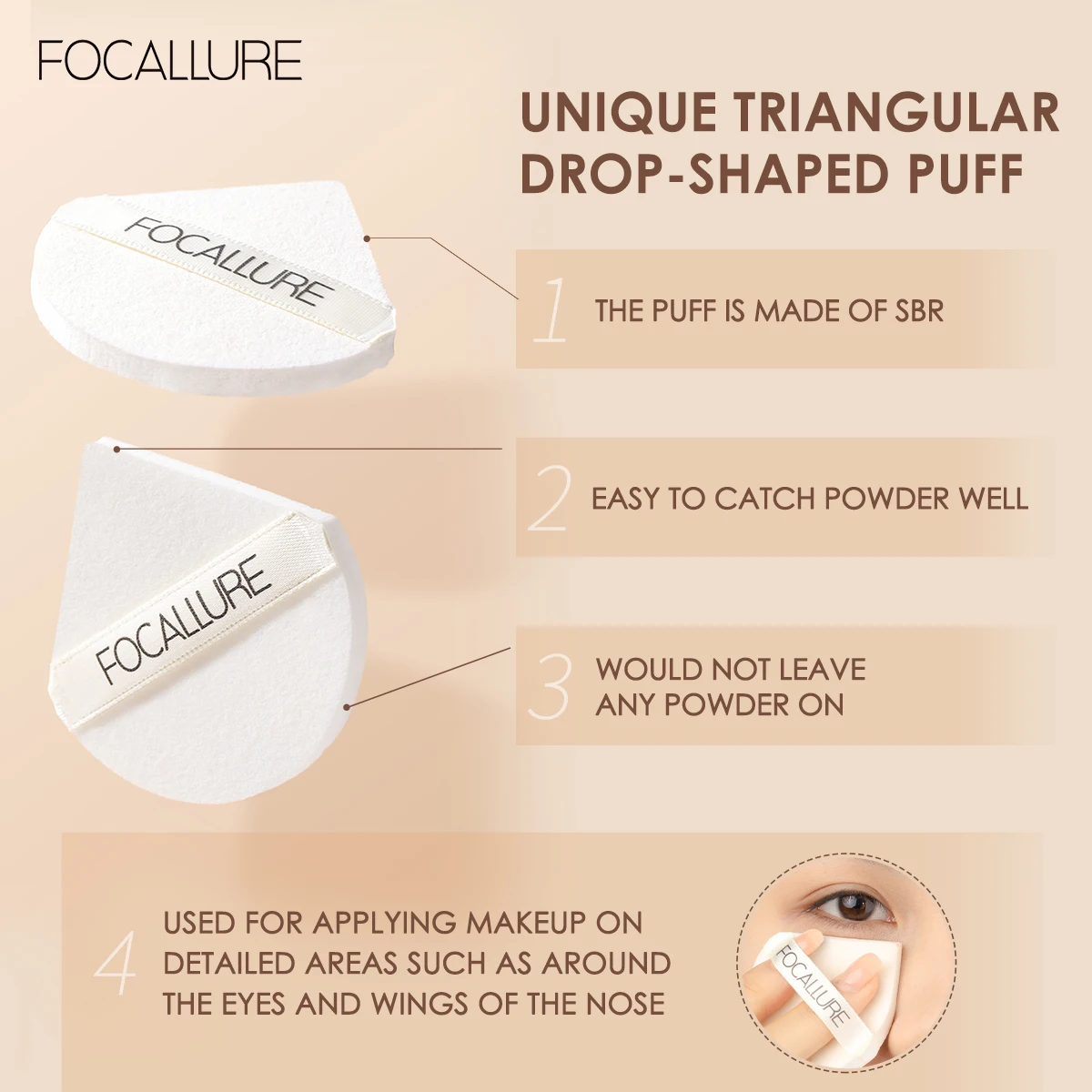 Focallure Mat Geperst Poeder Waterdichte Olie-Controle Lichtgewicht Zweetbestendige Anti-Overdracht Make-Up Setting Poeder Vrouwen Cosmetica