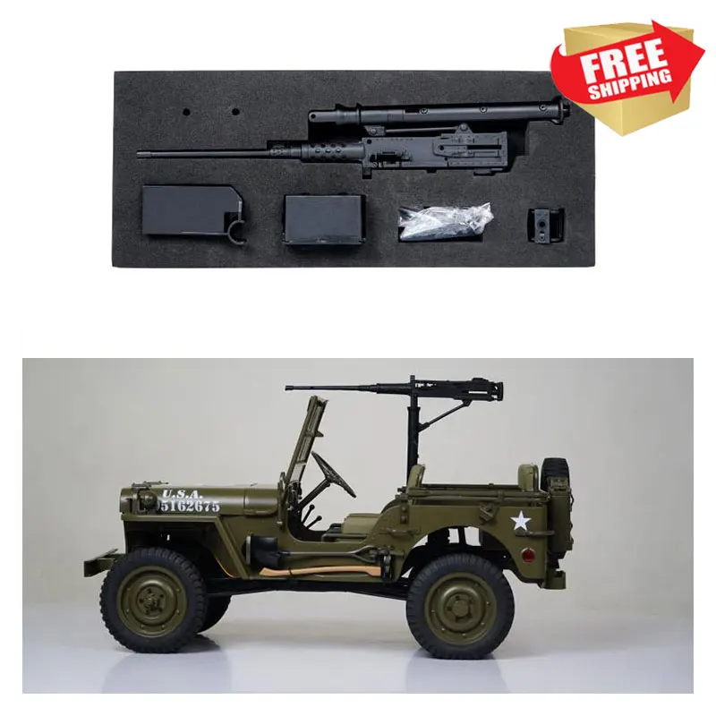 RC Radio control car FMS 1:6 1941 MB SCALER C1089 ROC HOBBY crawler heavy machine gun  decoration option upgrade parts