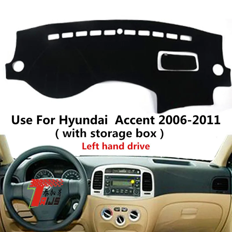 

TAIJS Factory Simple 3colors Polyester Fibre Car Dashboard Cover For Hyundai Accent 2006 20072008 2009 2010 2011 Left hand drive