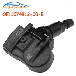 Auto 1074812-00-B 107481200B per Tesla modello 3 modello S modello X sistema di monitoraggio della pressione dei pneumatici sensore TPMS 433MHz