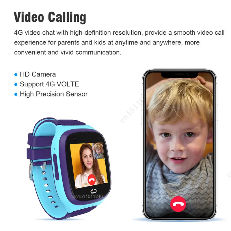 New 4G Kids Smart Watch GPS Wifi Video Call SOS Tracker IP67 Waterproof Children\'s Smartwatch Camera VS Y95 A36E