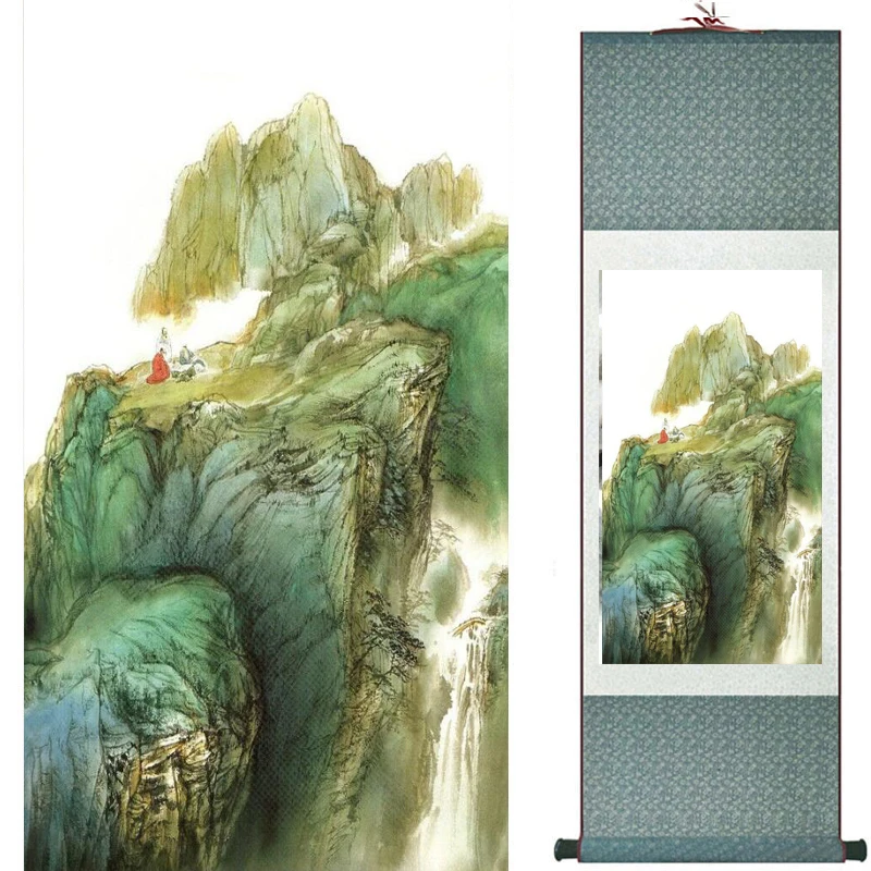 

landscape painting Home Office Decoration Chinese scroll painting Mountains and river painting 2019081225