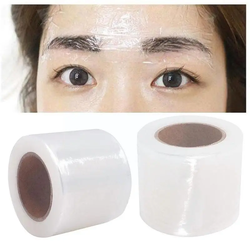 42mm * 200m papel Film para cejas de película para envolver tatuajes desechables maquillaje permanente cejas tatuaje película accesorios conservante