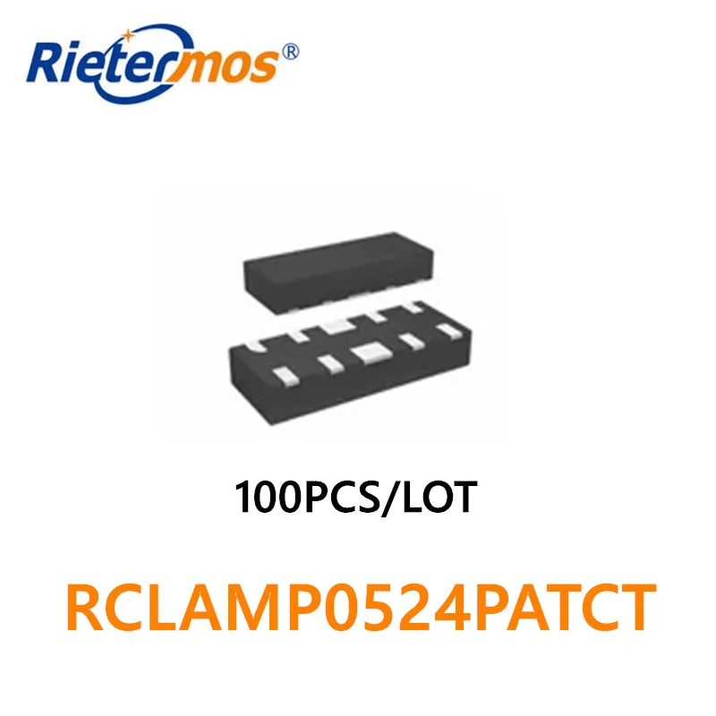 100 Chiếc RCLAMP0524PATCT RCLAMP0524PA.TCT SLP2510P8 Qfn Tivi Sản Xuất Tại Trung Quốc