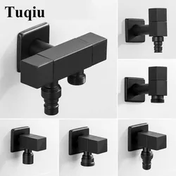 Washing machine faucet Copper Bathroom corner faucet tap Single Cold garden Faucet Black Oil outdoor mixer Small Tap