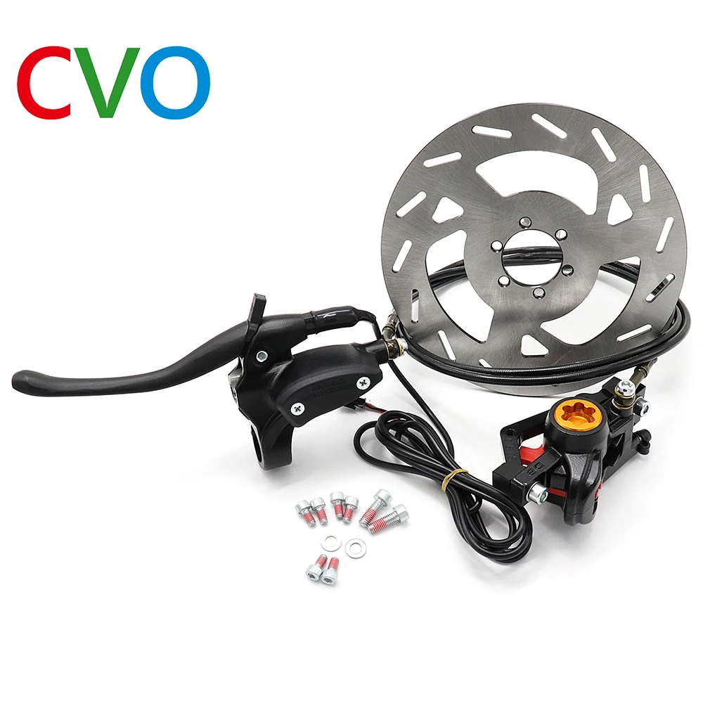 CVO Electric Bicycle Hydraulic Disc Brake Set Car Pliers Clamp Mountain Bike Brake Upgrade Modified Oil Brake Durable