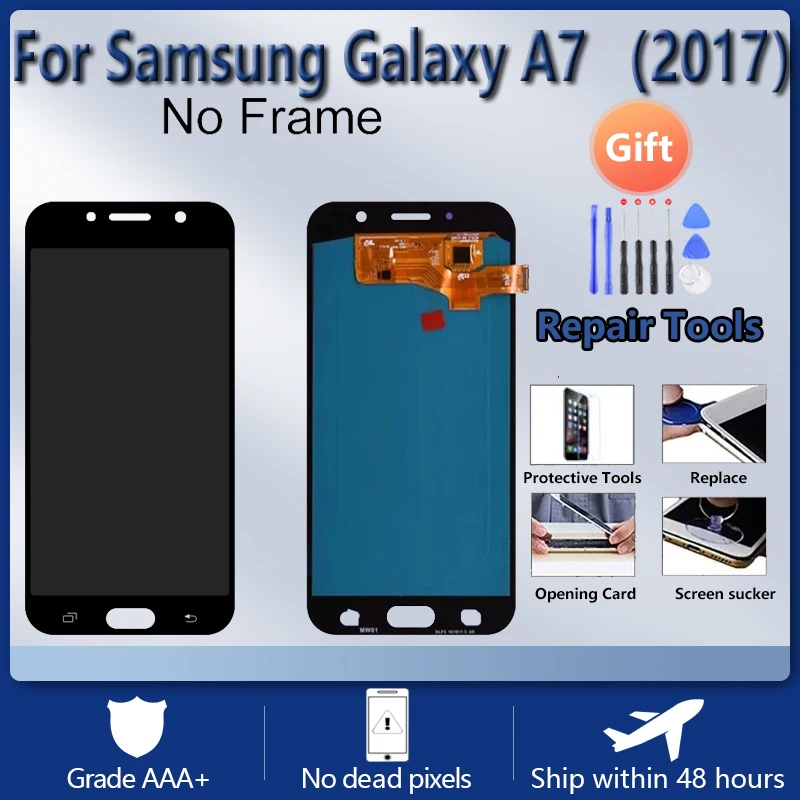 استبدال شاشة LCD OLED بحجم 5.7 بوصة لجهاز Samsung Galaxy A7 2017 A720 – تقييم شامل ودليل عملي