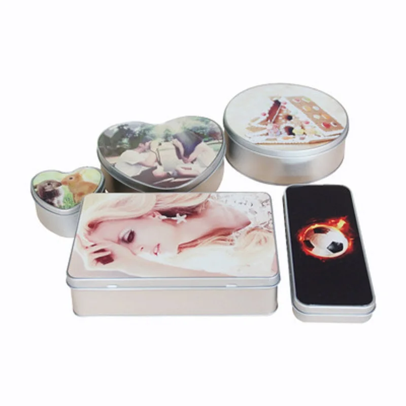 20pcs Sublimation Blank Heat transfer printing new iron box/candy box DIY personality trend blank supplies wholesale