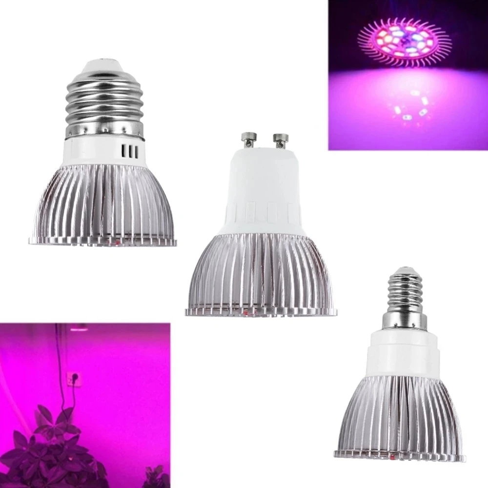 

E27 LED Grow Full Spectrum Bulb GU10 110V 220V Greenhouse Hydroponic Lamp 18W 28W Grow Light For Indoor Plant Phyto Flower Lamp