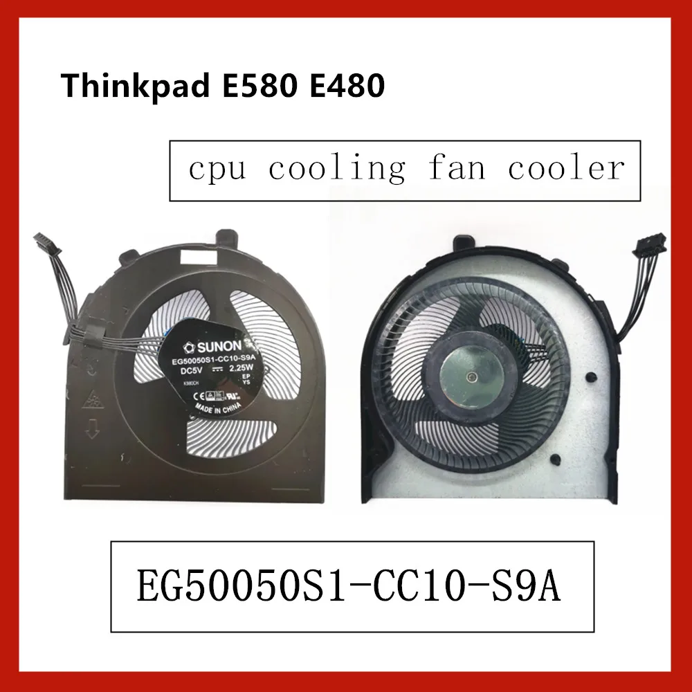 

For Lenovo Thinkpad E580 E480 Laptop Notebook CPU Cooling Fan Cooler EG50050S1-CC10-S9A New