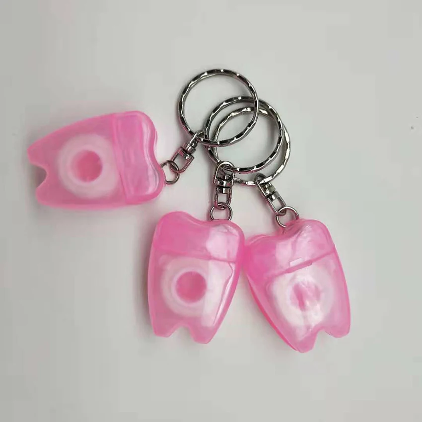 3ชิ้น/ล็อต15M ไนลอนทันตกรรมไหมขัดฟันกับกล่องเก็บแบบพกพา Mini Keychain ทันตกรรมไหมขัดฟัน Oral ทำความสะอา...