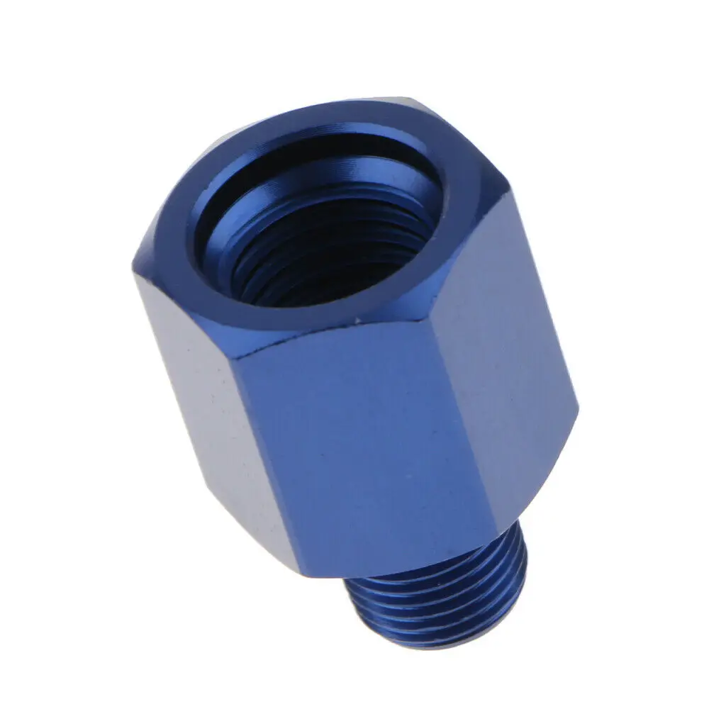 Hot Sales Blue Aluminum M12 to 1/8 NPT Standard Fuel Pressure Oil Pressure Gauge Adapter Connector