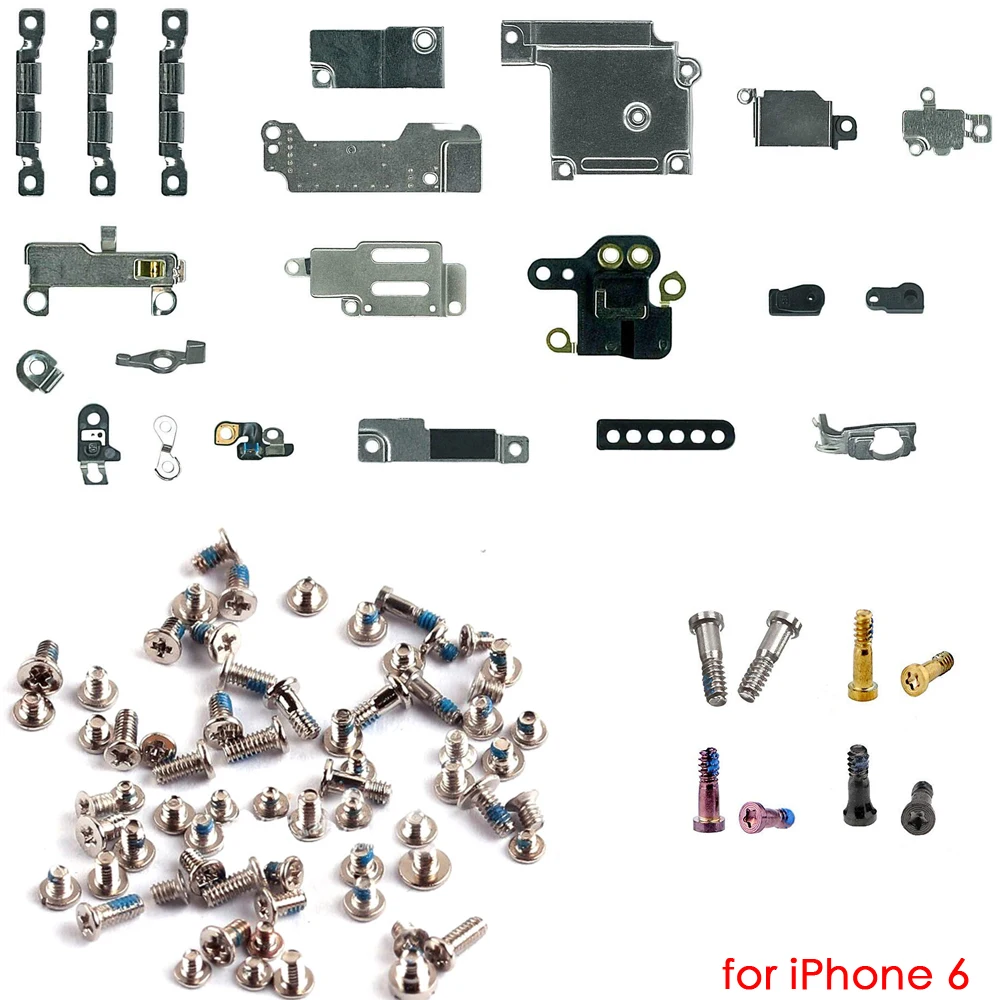 Small Metal Bracket Holder With Full Set Screws For iPhone 6 6S 7 8 Plus X XR XS Max Inner Parts Replacement