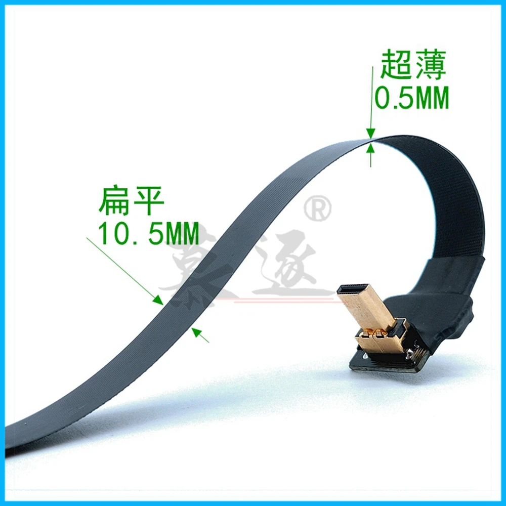 FPV Micro/Mini HD-compatible 90 degree Adapter 5cm-100cm FPC Ribbon Flat HD Cable Pitch 20pin for Multicopter Aerial Photog